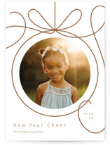 Ornament Frame Letterpress Holiday Photo Cards