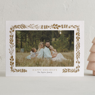 Collected Tiny Frame Letterpress Holiday Photo Cards