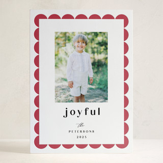 Joyful Edge Letterpress Holiday Photo Cards