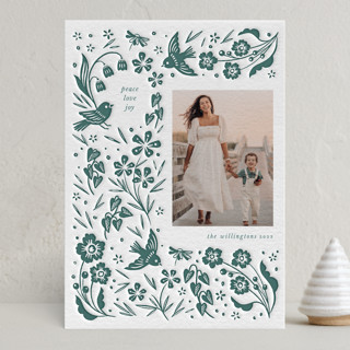 Silas Letterpress Holiday Photo Cards
