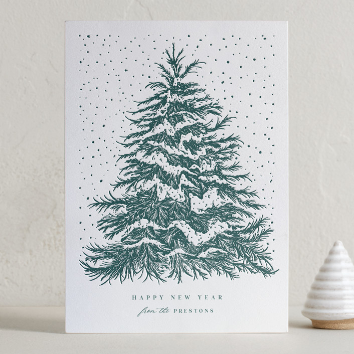 O Tannenbaum Letterpress Holiday Photo Cards by Paula Pecevich | Minted