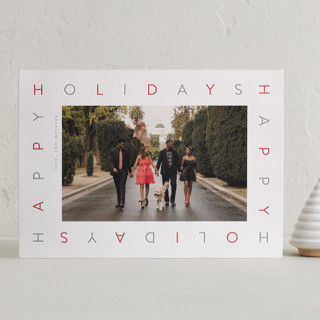kuzukiri Letterpress Holiday Photo Cards