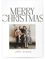 Letterpress Holiday Photo Cards