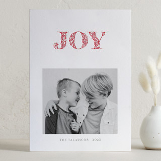 Botany Letterpress Holiday Photo Cards