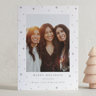 Stars Letterpress Holiday Photo Cards