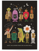 Trick or Treaters Halloween Cards