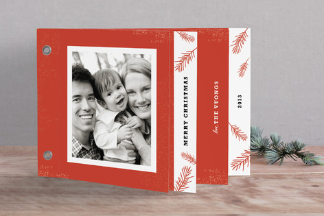 Rustic Pine Holiday Minibook™ Cards