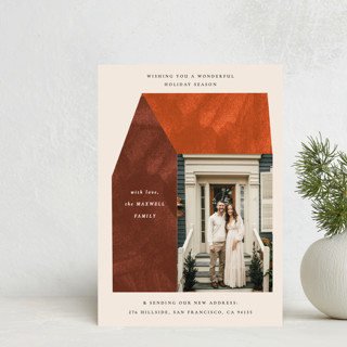 modern new home Holiday Petite Cards