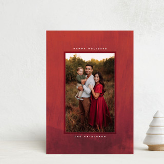 brushed texture Holiday Petite Cards