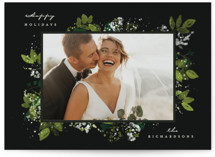 Winter Leaves and Snow by Poppy Wink Design Studio