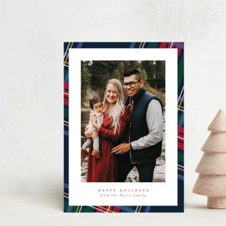 Plaid Framed Holiday Petite Cards