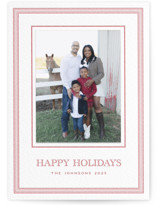 Grosgrain Letterpress Holiday Photo Mount Cards