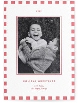 Linzer Torte Letterpress Holiday Photo Mount Cards
