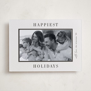 Cinema Letterpress Holiday Photo Mount Cards