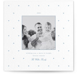 Swiss Dot Letterpress Holiday Photo Mount Cards