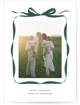 Bow Holiday Photo Mount Cards