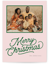 retro vintage holiday Holiday Photo Mount Cards