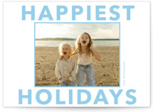 Shiny Holiday Holiday Photo Mount Cards