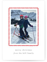 hand drawn scallop Holiday Photo Mount Cards