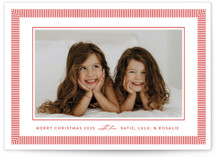 Viva Stripe Holiday Photo Mount Cards