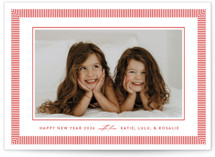Viva Stripe Holiday Photo Mount Cards