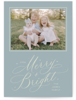 Bright Laughter Holiday Photo Mount Cards