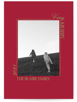 Delicate Frame Holiday Photo Mount Cards