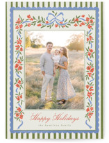 Ribbon N Florals Holiday Photo Mount Cards