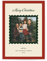 Festive Wishes Holiday Photo Mount Cards