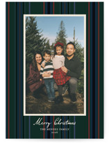 Heirloom Stripes Holiday Photo Mount Cards