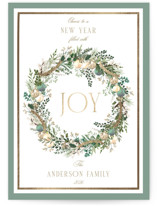 Peace, love & hope Foil-Pressed Holiday Cards