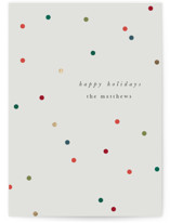 confetti christmas Foil-Pressed Holiday Cards