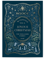 O Holy Night Foil-Pressed Holiday Cards