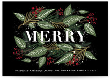 Snowy Foliage Holiday Cards