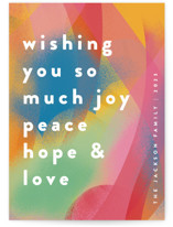Rainbow Paint Holiday Cards