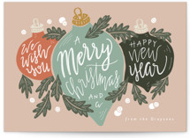 Ornament Trio Holiday Cards