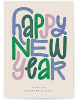 typographc Holiday Cards
