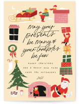 Mister Claus in the Chimney Holiday Cards