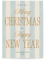 Striped Type Holiday Cards
