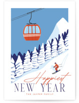 Vintage Ski Poster Holiday Cards