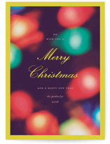 Retro Bokeh Lights Holiday Cards