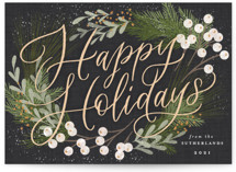 Botanical Holidays Holiday Cards