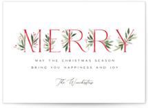 Botanical Merry Holiday Cards
