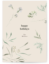 Soft Greenery Holiday Cards