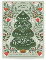 Ornate Tree Holiday Cards