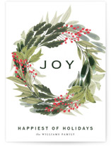 sweet wreath of joy Holiday Cards