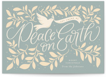 Botanical Peace on Earth Holiday Cards