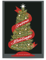 Seasonal Ribbon Holiday Cards