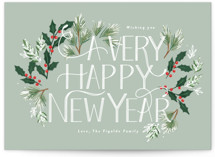 A Very Merry Christmas Botanicals Holiday Cards