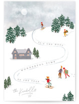 Ski type Holiday Cards